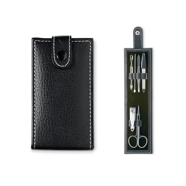 226379-EC Manikir set 6-djelni Nailkit 11x6x2 cm, crni P200