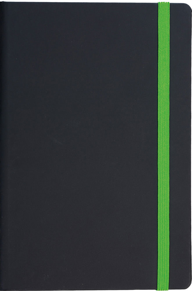 226801-EC Notes FLUX EDGE A5 14x21 crno-zeleni 991.023.51 P1/20