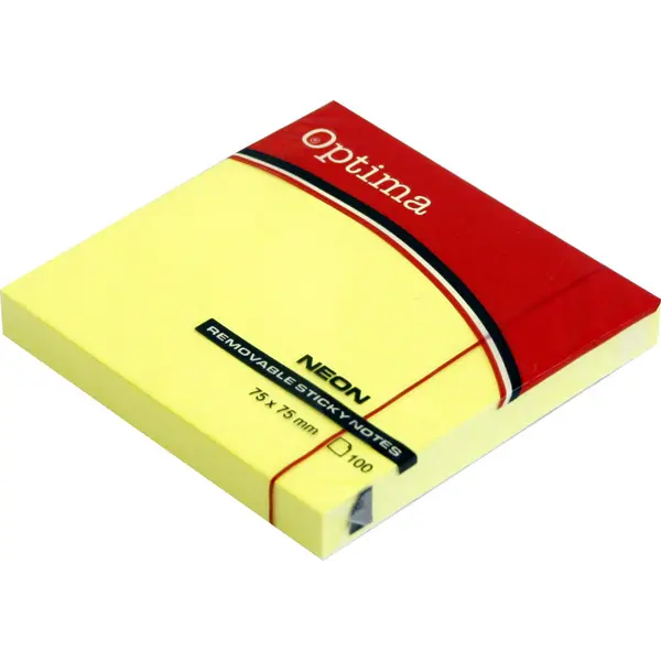 226866-EC Blok samoljepivi 75x75 neon žuti OPTIMA 100L 22933 P12/120