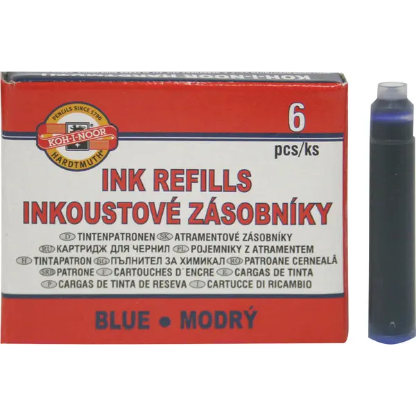 226973-EC Patrone za nal.pero plave 6/1 KOH-I-NOOR P24