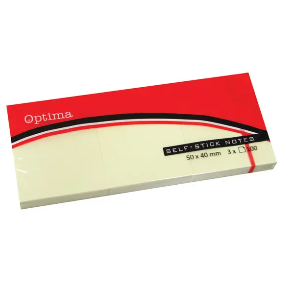 227099-EC Blok samoljepivi 40x50 žuti OPTIMA 3x100L 22943 P4/120