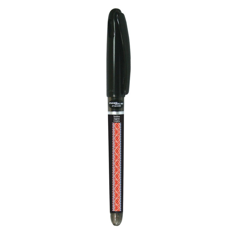 227641-EC Gel pen 0,7 PENTEL EnerGel Tradio Ethno Croatia Šestine Zagreb crna