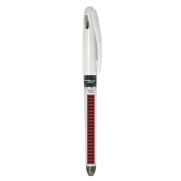 227646-EC Gel pen 0,7 PENTEL EnerGel Tradio Ethno Croatia Šibenik bijela