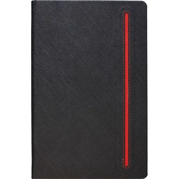 228726-EC Notes TEXTURE BLACK A5 14x21 crno-crveni 991.014.30 P1/20