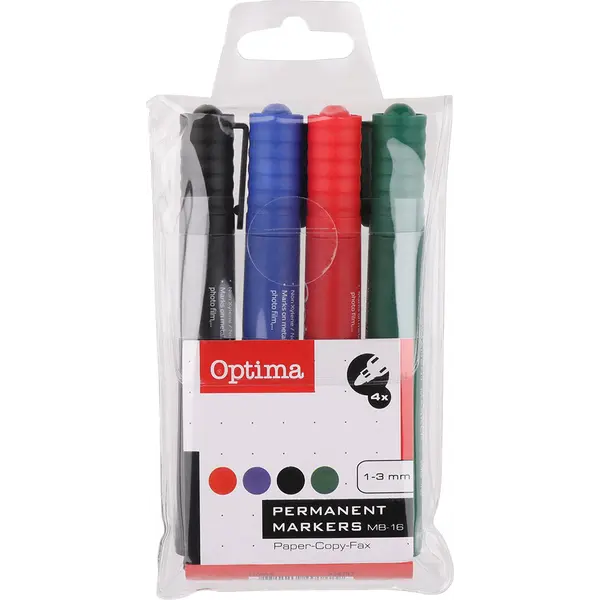 228797-EC Marker perm. OPTIMA MB16 3mm okrugli vrh 4/1 120934 bls P12/144