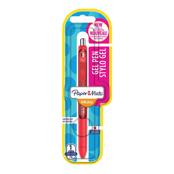 229562-EC Gel pen 0,7 PAPER MATE InkJoy Gel crveni 1960734 bls  P12 NETTO