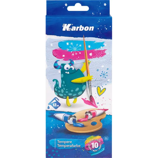 230185-EC Tempera 10/1 12ml KARBON alu tuba kartonska kutija P40