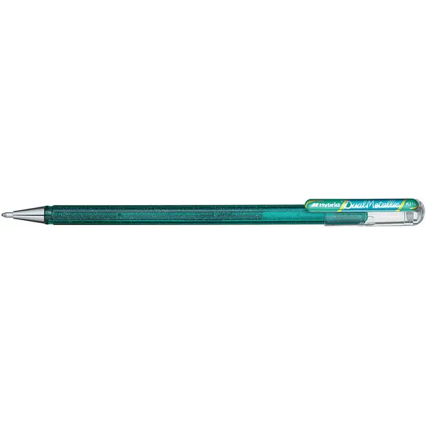 230709-EC Gel pen 1,0 PENTEL Hybrid Dual Metallic K110-DD zeleni/ metalik plavi P12/576