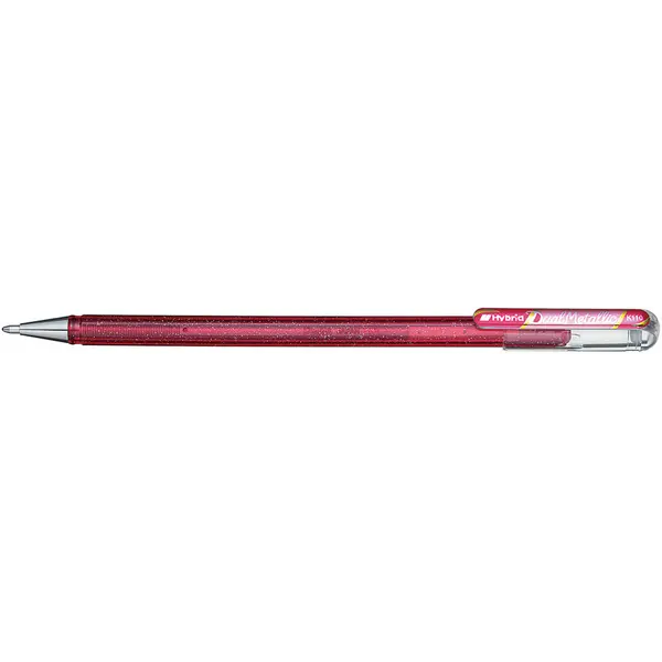 230711-EC Gel pen 1,0 PENTEL Hybrid Dual Metallic K110-DP rozi/ metalik rozi P12/576
