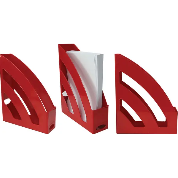 231754-EC Stalak za papir uspravni PVC ARK 2070 crveni P24