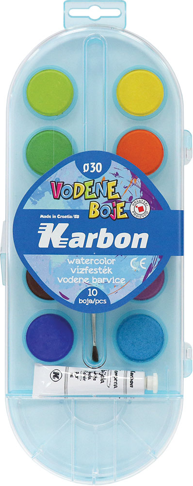 231852-EC Boje vodene 10/1  FI 30 s kistom, zdjelicom i temperom Karbon P 35