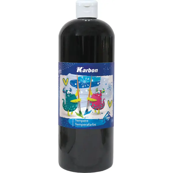 231866-EC Tempera 1000ml boca KARBON crna P12