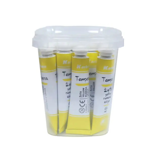 232143-EC Tempera 12 ml KARBON 15/1 u plastičnoj kantici žuta P 15/360