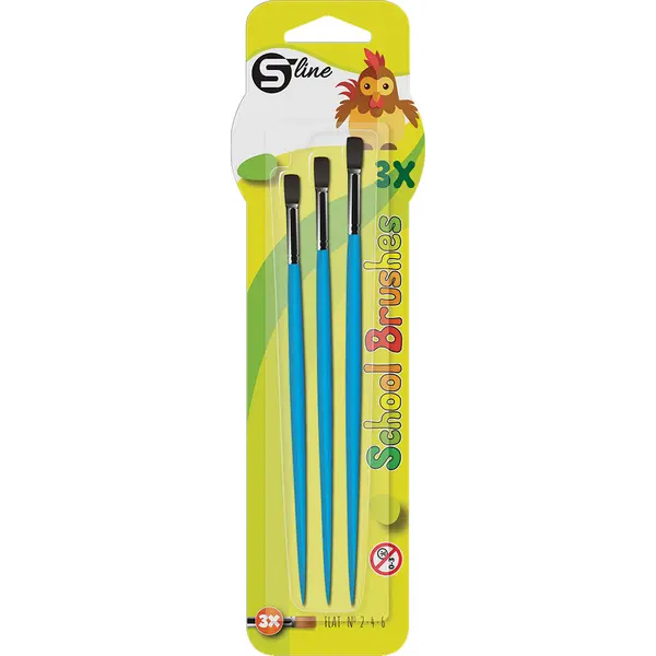 232353-EC Kistovi tempera set S-LINE 3/1 br.2,4,6 bls P24/240