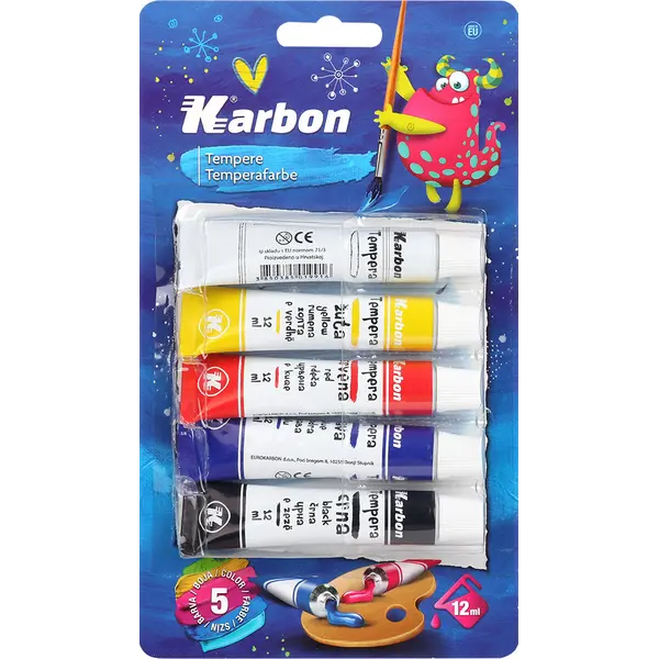 232432-EC Tempera 5/1 12ml KARBON bls 5 boja bls P5/75