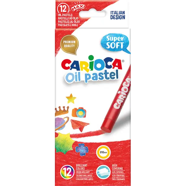 232461-EC Pastele uljne CARIOCA 12/1 jumbo supersoft 43277 P6/48