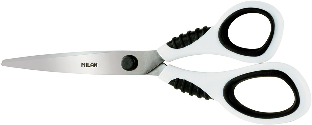 233165-EC Škare MILAN uredske 20,5cm crno/bijele bls P12/144