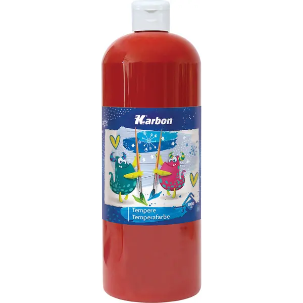 233905-EC Tempera 1000ml boca KARBON tamno crvena P12