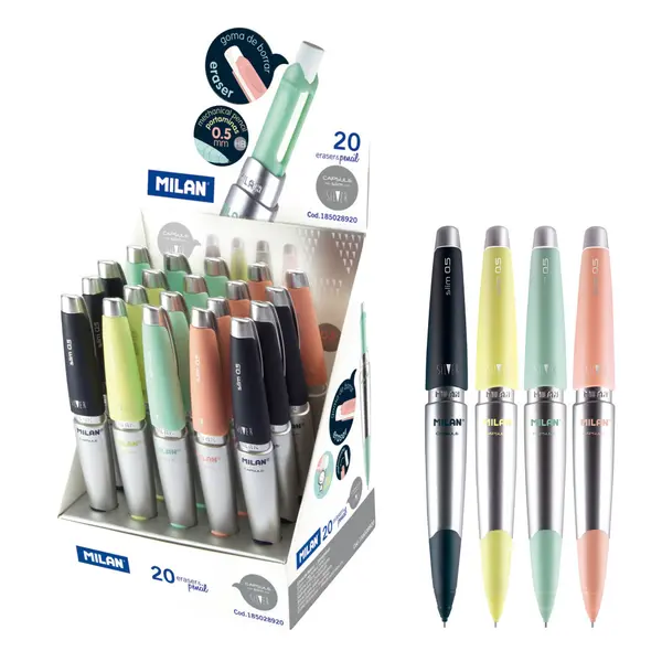 234267-EC Ol.teh. 0,5 MILAN Capsule Slim Silver s gumicom sort displej P20/360