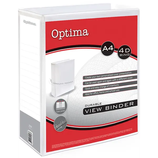 234338-EC Mapa prospekt A4-75mm 4R bijela/folija OPTIMA 24513 P12/48