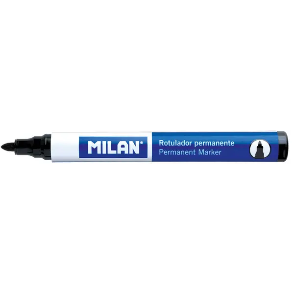 234800-EC Marker perm. MILAN 4mm okrugli vrh crni P12/432