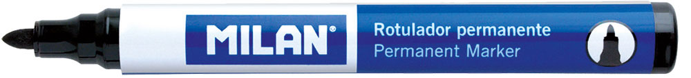 234800-EC Marker perm. MILAN 4mm okrugli vrh crni P12/432