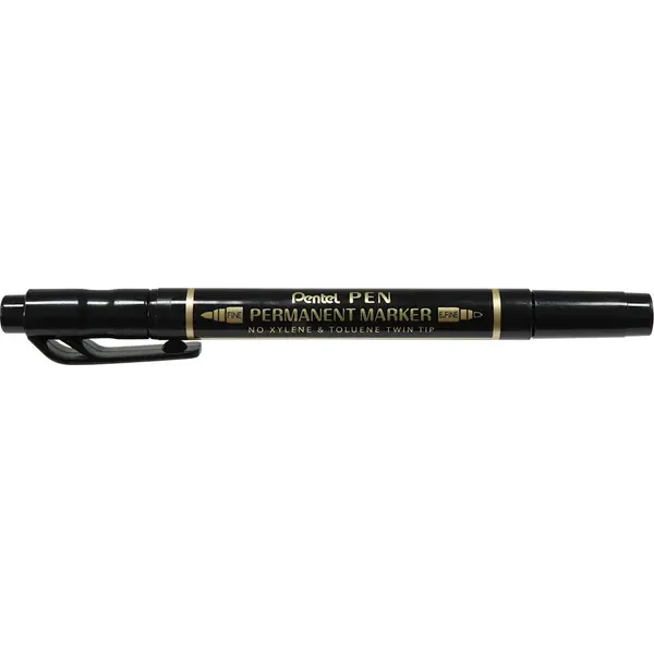 234881-EC Marker perm. PENTEL TWIN TIP N75W-A crni P12/576