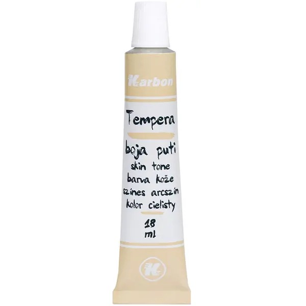 235246-EC Tempera 10/1 18ml KARBON BOJA PUTI alu tuba kartonska kutija P10/280