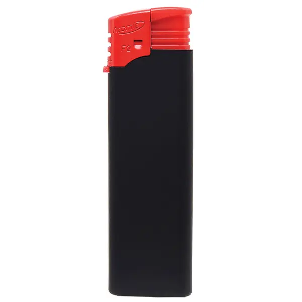 236480-EC Upaljač Atomic F2 RUBBER crno/crveni P50/1000