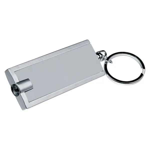 236501-EC Privjesak RECT ABS s led svjetlom srebrni P50/1000