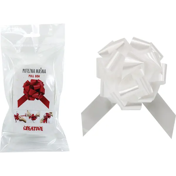 236697-EC Mašna potezna 31mm mat bijela 2 kom bls P2/1