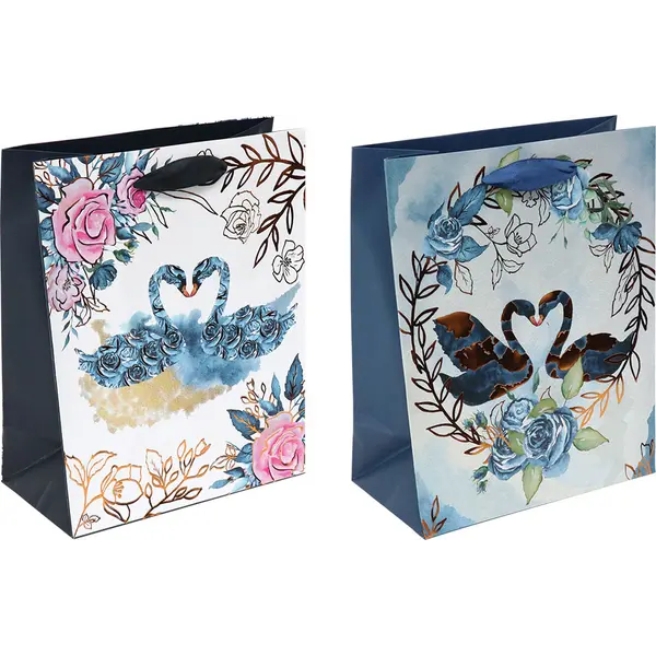 237305-EC Vrećica M svakodnevna hearts hot stamp folija mat sort 18x23x10 71054 P12/144