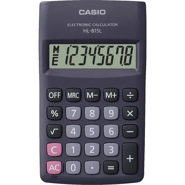 238048-EC Kalkulator CASIO HL-815L-BK KARTON.PAK crni P10/100 bls