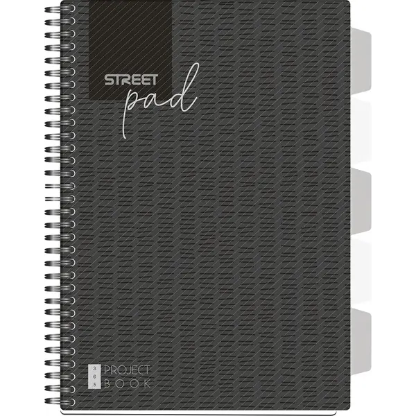239000-EC Blok kolegij A4/D STREET PAD BLACK 100L sa pregradama 67129 P15