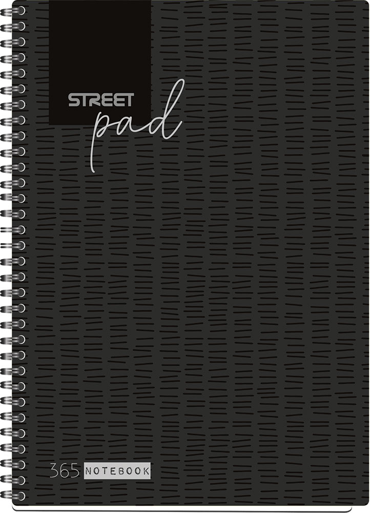239004-EC Blok kolegij A4/D STREET PAD BLACK 100L 67133 P15