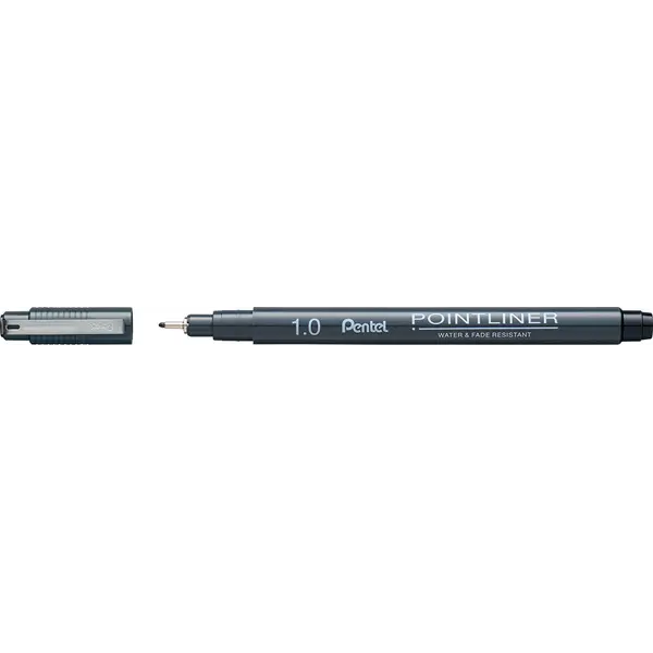 239538-EC Flomaster fineliner PENTEL 1,0 POINTLINER S20P-10A crni P12/576