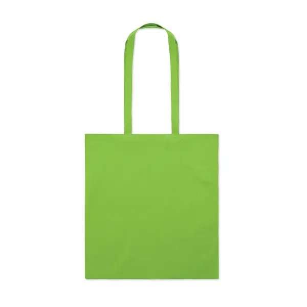 239832-EC Torba shopping pamučna 140g Cottonel limeta zelena duga ručka, 38x42cm
