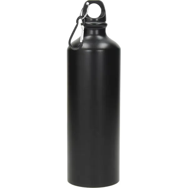 240437-EC Boca za vodu aluminijska Hook 600ml mat s karabinom crna P60