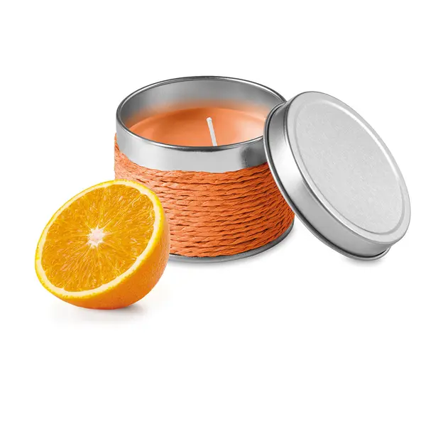 240453-EC Svijeća mirisna Orange fi 6x4,2cm