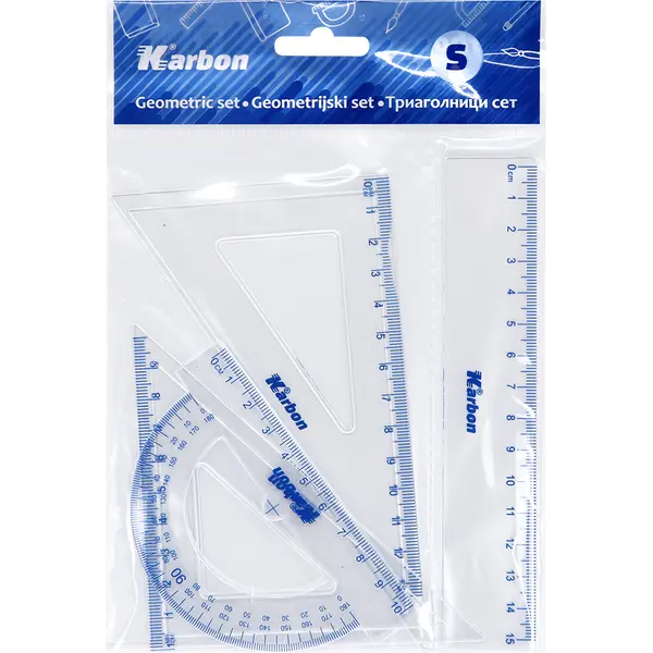 240544-EC Geometrijski set mali KARBON bls P24/240