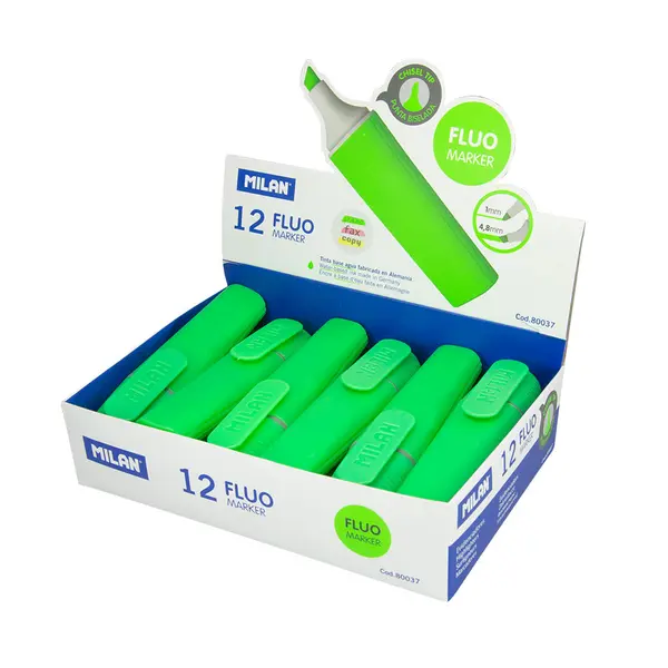 240992-EC Signir MILAN Fluo 4.8mm kosi vrh zeleni P12/432