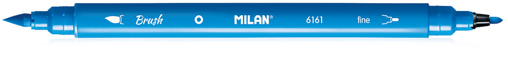 241049-EC Flomasteri 12/1 MILAN Dual Tip: kao kist+tanki vrh, metalna kutija P12/24