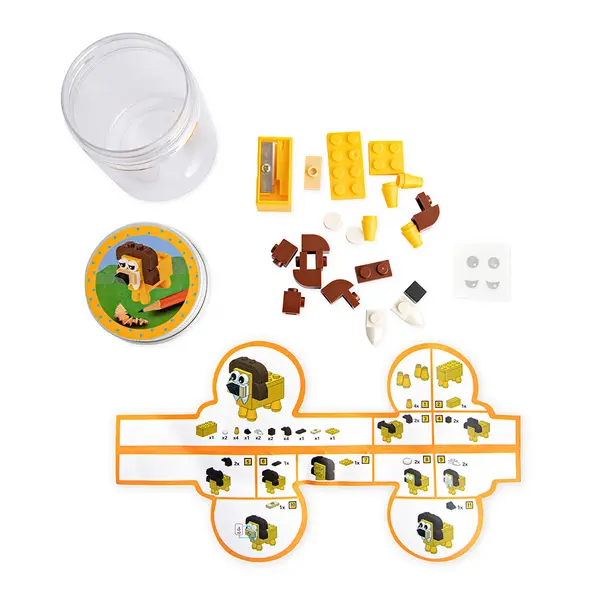 241240-EC Šiljilo životinje iz džungle BUILD/PLAY/SHARPEN sort P16/128 Netto