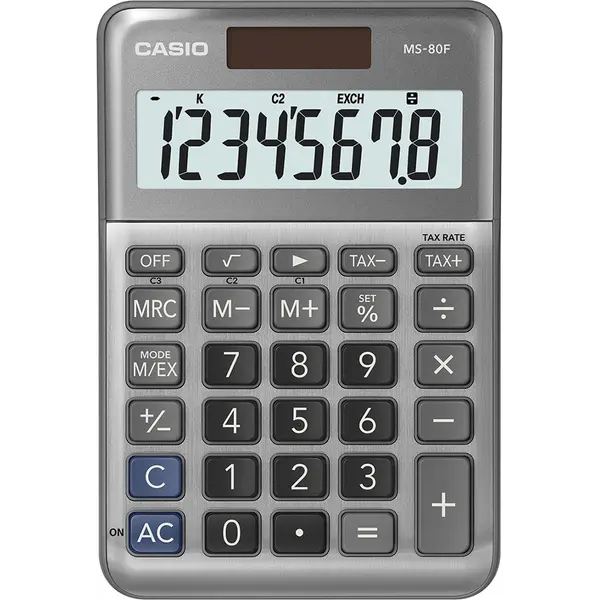 241354-EC Kalkulator CASIO MS-80 F (porez - konverzija) bls P10/40