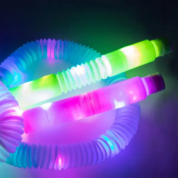 242081-EC Tuba LED svjetlosna fleksibilna FESTIVAL FEELINGS sort 4 boje 12/144 NETTO