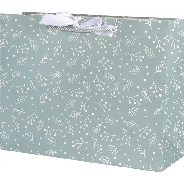 242218-EC Vrećica L božićna ekskluziv horiz UV mašna 33x12x26cm 77667 P12/120