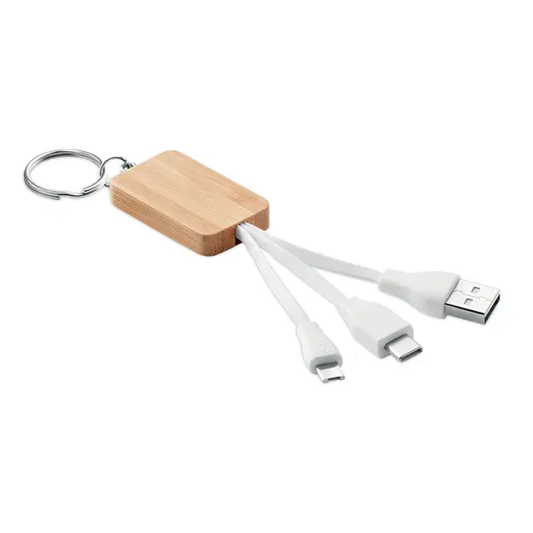 242265-EC Set kablova Clauer na privjesku od bambusa