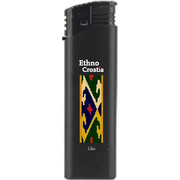 242396-EC Upaljač ATOMIC F2 Ethno Croatia Lika crni