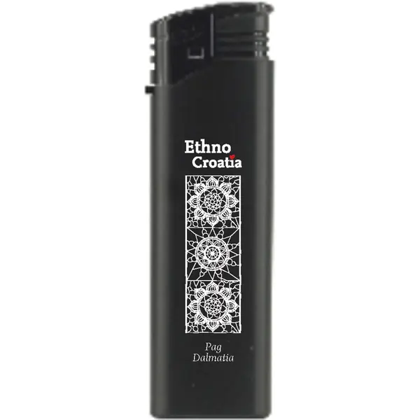 242397-EC Upaljač ATOMIC F2 Ethno Croatia Pag crni