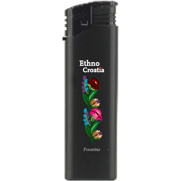 242398-EC Upaljač ATOMIC F2 Ethno Croatia Posavina crni